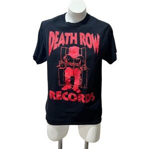 Vintage Death Row Records Men's M Black T-Shirt Electric Chair Logo